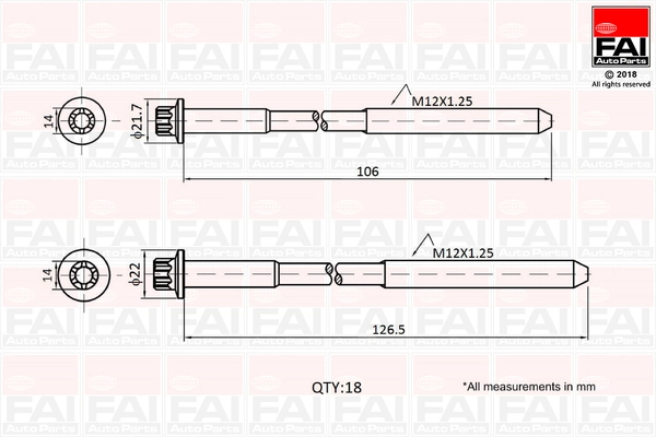 Cylinder Head Bolt Set